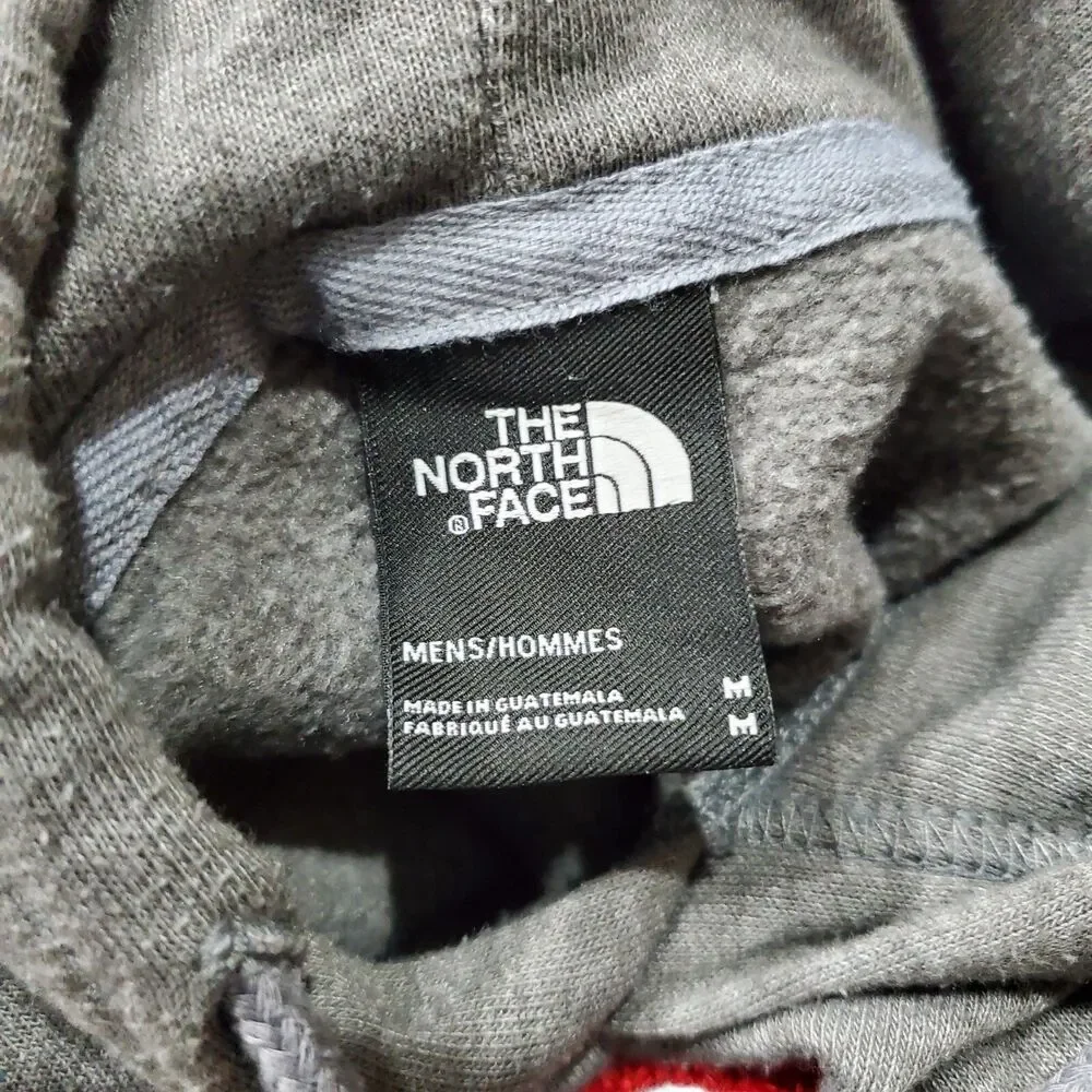 THE NORTH FACE Sweater Mens Medium Gray NEVER STOP EXPLORING Spell Out Hoodie